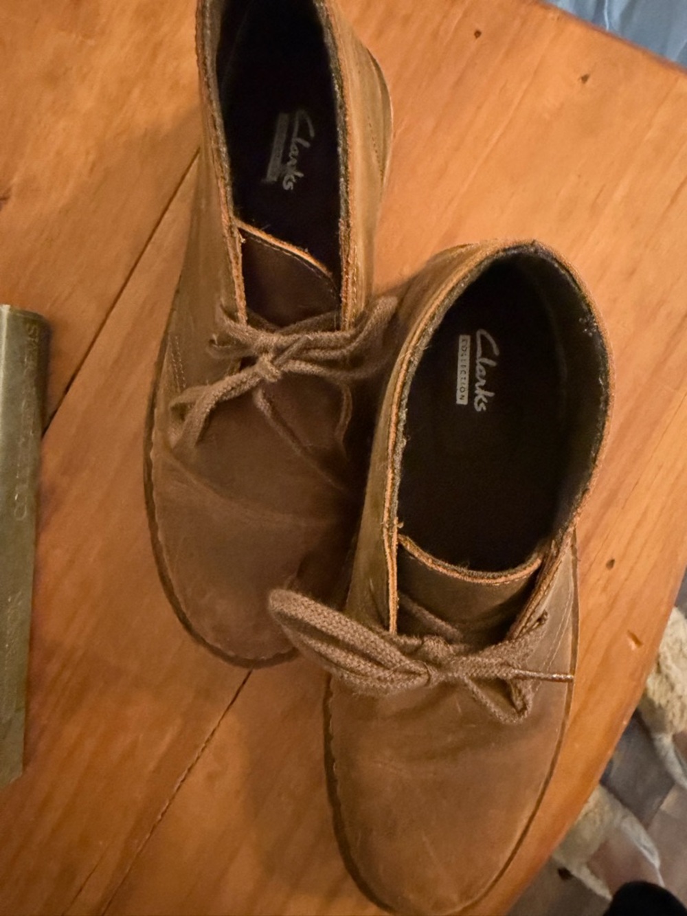 Clarks Women’s  Dark Brown Leather Chukka Boots - Picture 2 of 8